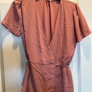 Lily White Blush Pink Blouse